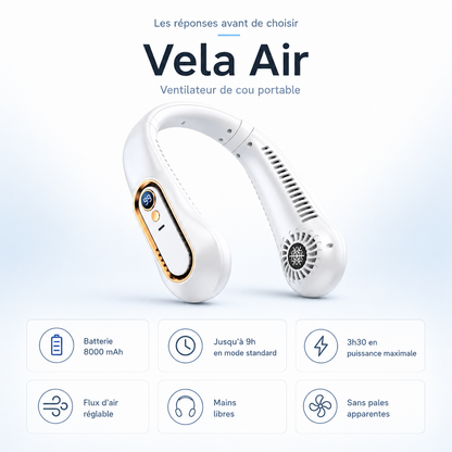 Vela Air Signature — Ventilateur de cou mains libres